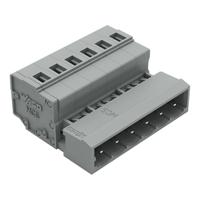 231-606 WAGO 231 Series Pluggable Connector, 6-Pole, Male, 6-Way, Snap-In, 12A