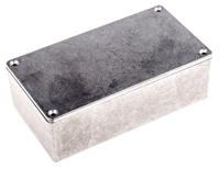 1590p1 Hammond 1590 Series Natural Die Cast Aluminium Enclosure, IP54, Natural Lid, 153 x 83.1 x 50.4mm