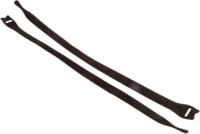 130-00019-textie-l-pa66pp-bk HellermannTyton Cable Tie, Hook and Loop, 330mm x 12.5 mm, Black PA (Loop), PP (Hook), Pk-10