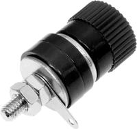 208-0286 RS PRO Black Female Banana Socket, 4 mm Connector, Solder Termination, 24A, 30V, Nickel Plating