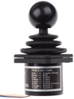 hfx-10s12-034 CH Products 2-Axis Hall Effect Joystick Lever, Hall Effect, IP65, IP68 5V dc