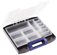 134835 Raaco 12 Cell Blue PC, PP Compartment Box, 55mm x 354mm x 323mm