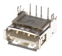 87520-0010blf Amphenol Communications Solutions Right Angle, Through Hole, Socket- Single Port Type A 2.0 USB Connector