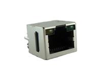 rjhse3384 Amphenol Communications Solutions RJHSE Series Male RJ45 Connector, Through Hole, Cat5 1 Port 8 -Way
