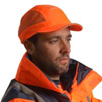 airc06v05str SURFLEX Orange Standard Peak Bump Cap, PPE Protective Material