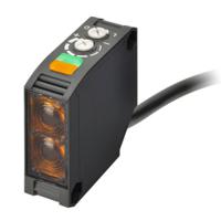 e3jk-rr12-2m Omron Retro-reflective Photoelectric Sensor 6 m, 100 mm Detection Range Relay IP64 Block Style E3JK-RR12 2M