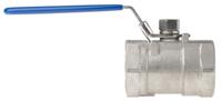 499-2830 RS PRO Stainless Steel Reduced Bore, 2 Way, Ball Valve, Threaded, BSPP 38.1mm, 68bar Operating Pressure