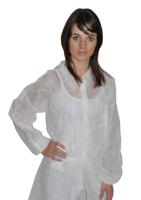 4030104 Medicom White Disposable Polypropylene Apron