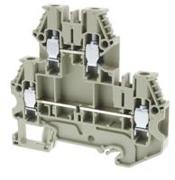 5850470550 Wieland 58.504.7055.0 WT 4 E Series Grey, Double-Level, Screw Termination, ATEX