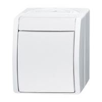 2cka001085a1628 ABB White Rocker Light Switch, 2 Way, 1 Gang, 2CKA001085A