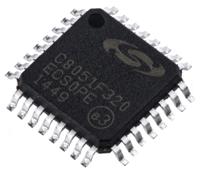 c8051f320-gq Silicon Labs, 8 bit 8051, C8051F320 Microcontroller, 25 MHz, 16kB FLASH, 32-Pin LQFP