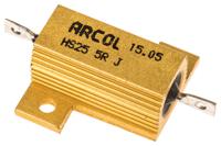 hs25-5r-j Arcol, 5Ω 25W Wire Wound Chassis Mount Resistor HS25 5R J ±5%