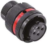 8sta61204sn Souriau Sunbank by Eaton Circular Connector, 4 Contacts, Cable, Standard Connector, Plug, Female, IP67, 8STA Series