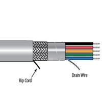 511015c-sl005 Alpha Wire Xtra-Guard 1 Performance Cable Multicore Cable, 15 Cores, 0.46 mm² 22, Screened, 100 ft, Grey Polyvinyl