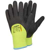 683a-9 Tegera 683A Yellow, Black Polyester (Liner), Acrylic Work Gloves, Size 9, Nitrile Coating
