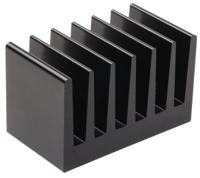 sk100-37-5-sa Fischer Elektronik Heatsink, Universal Rectangular Alu, 2.7K/W, 37.5 x 66 x 40mm