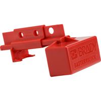 150841 Brady Red 2-Lock ABS Electrical Plug Lockouts, 7.87mm Shackle