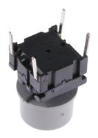 3ftl61d03 MEC Grey Tact Switch, SPST 50 mA @ 24 V dc