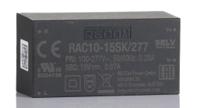rac10-15sk277 Recom Switching Power Supply, RAC10-15SK/277, 15V dc, 670mA, 10W, 1 Output, 85 → 305V ac Input Voltage