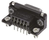 5747844-4 TE Connectivity Amplimite HD-20 9 Way Right Angle Through Hole D-sub Connector Socket, 2.74mm Pitch, with 4-40 UNC