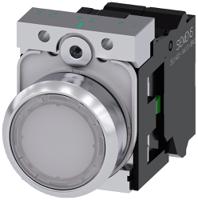 3su1152-0ab60-3ba0 Siemens SIRIUS ACT 3SU11 Series Illuminated Push Button Complete Unit, 22mm Cutout, SPST, IP66, IP67, IP69(IP69K)