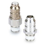 kka4p-02m-1 SMC Fluororubber, Stainless Steel Male Pneumatic Quick Connect Coupling, Rc 1/4 R 1/4in Male Thread