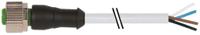 7000-12221-2140500 Murrelektronik Limited Female 4 way M12 to Connector Cable, 5 m