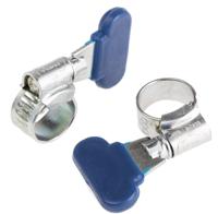 145-0287 RS PRO Zinc-Plated Mild Steel Thumb Screw Worm Drive, 9.5mm Band Width, 9.5 → 12mm ID