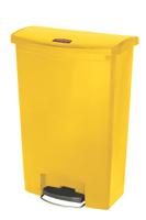 1883579 Rubbermaid Commercial Products Slim Jim 90L Yellow Pedal Polyethylene, Polypropylene Waste Bin