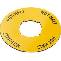 5762044010400 RAFI Labels for Use with Construction Machinery, Handheld Terminals, Industrial Robots, Not Halt, Emergency Stop