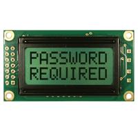 nhd-0208bz-rn-ybw NEWHAVEN DISPLAY INTERNATIONAL NHD-0208BZ-RN-YBW Alphanumeric LCD Alphanumeric Display Yellow/Green, 2 Rows by 8