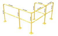 174-5918 RS PRO Yellow Steel Protection Barrier