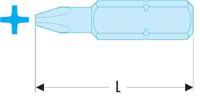 ep201 Facom Phillips Screwdriver Bit, PH1 Tip