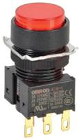 a16-trm-1 Omron A16 Series Push Button Switch, Panel Mount, 16mm Cutout, SPDT, IP40