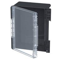 96027674 Bopla Bocube Series Graphite Grey Polycarbonate V0 Enclosure, IP66, IP68, IK07, Clear Lid, 160 x 364 x 284mm