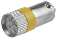 211-033 RS PRO Yellow LED Indicator Lamp, 24V dc, BA9s Base, 10mm Diameter, 120/110mcd