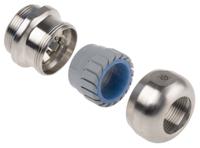 53806728 Lapp SKINTOP Series Metallic Stainless Steel Cable Gland, M32 Thread, 11mm min., 21mm max., IP68, IP69