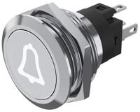 82-61511a54b005 EAO 82 Series Illuminated Illuminated Push Button Switch, Momentary, Panel Mount, 22.3mm Cutout, SPDT, White LED, 240V,