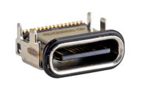 213083-0005 Molex Right Angle, SMT, Socket- Single Port Type C 2.0 IPx8 USB C Connector
