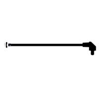 szr1-1000-f4pd54 SZR1-10.00-F4PD54 Bivar, Panel Mount Right Angle Flexible LED Light Pipe, Round Lens