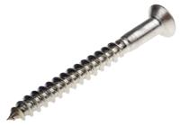 483-3208 RS PRO Pozidriv Countersunk Stainless Steel Wood Screw, A2 304, 5mm Thread, 50mm Length