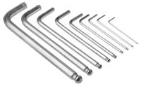 668-5773 RS PRO 9 piece L Shape Metric Hex Key Set, 1.5mm