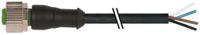 7000-12221-6140300 Murrelektronik Limited Female 4 way M12 to Connector Cable, 3 m