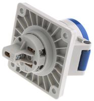 1366 MENNEKES IP44 Blue Panel Mount 3P Industrial Power Socket, Rated At 16A, 230 V