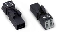 890-212 WAGO 890 Series Lighting Connector, 2-Pole, Male, 2-Way, Flush Mount, 16A