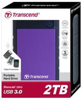 ts2tsj25h3p Transcend StoreJet 25H3 2.5 in 2 TB External Portable Hard Drive