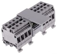 1sna115338r2500 Entrelec Distribution Block, 2 Way, 10-70 inputmm², 200A, 800 V, Grey