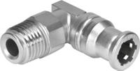 crqsl-14-10 Festo CRQSL Series Elbow Threaded Adaptor, R 1/4 Male to R 1/4 Male, Threaded Connection Style, 162875