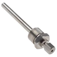 178-0955 RS PRO 1/2 BSP Thermowell for Use with Temperature Probe, 3 mm, 8 (Pocket) mm Probe, RoHS Standard