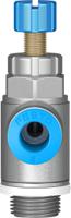 grla-14-qs-6-rs-d Festo GRLA Series Tube Exhaust Valve, 6mm Tube Inlet Port x G 1/4 Outlet Port, 534338